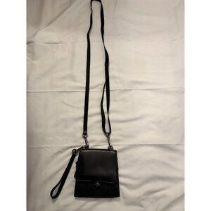 Mosey Black Crossbody Wristlet Wallet Travel Bag-AS IS